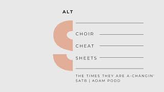 The Times they are a-changin‘ - Practice Track for Alto