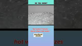 fact 34, freezing hot water