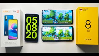 Redmi Note 10T 5G vs Realme 8 5G Pubg Battery Drain Test 100-0% 🔥 Dimensity 700 Mi vs Realme