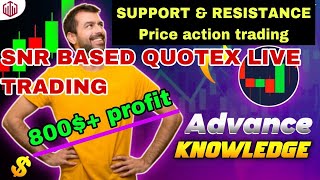 HOW TO TRADE BASED ON SNR,PRICE ACTION | HOW I PROFIT IN QUOTEX OTC MARKET- PRICE ACTION BASED TRADE