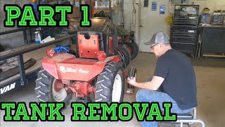 Wheel Horse 1054 Customization Part 1: Gas Tank Removal