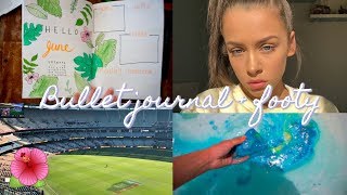 BULLET JOURNALLING, RE-DOING MY ROOM + AUSSIE FOOTY // vlog