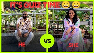 it's quiz time 😄😄 who will win?? he or me😅#husbandversuswife #gkquiz