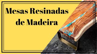 → Mesas Resinadas de Madeira 【 Quer Aprender Fazer Mesas Resinadas? Link na Descrição】