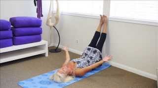 Legs up wall Stretch, by Dr. Leslie Hewitt, CEO of The WOW Talks