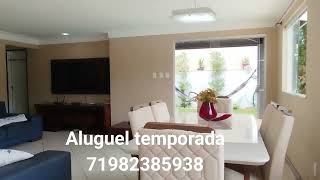 Casa térrea 4/4 disponível para aluguel temporada. Condomínio Vilas do Jacuipe