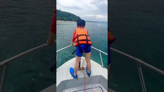 Alon’s first speedboat ride 🥰 #shorts #viralvideo #shortvideo #youtubeshorts #ytshorts #shortsviral