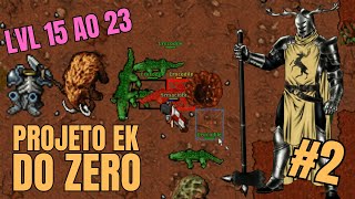 TIBIA - PROJETO EK DO ZERO #2 LVL 15 AO 23, Task Mammoth e Crocodile To Outfox a Fox Quest