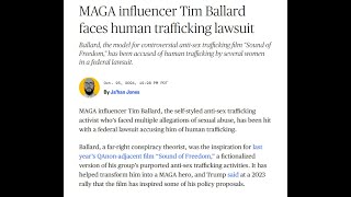 Tim Ballard sued for human trafficking