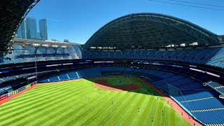 Rogers Centre Stadium Roof Opening and Closing Indoor View Timelapse 2022