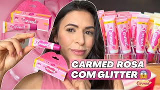 NOVO CARMED BFF ROSA COM GLITTER: HIDRATANTE LABIAL COM COR [Lançamento] - Vale a pena? - RESENHA