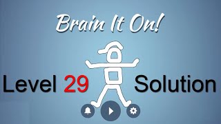 Brain It On Level 29 Solution - Make the magnets touch {3 Stars}