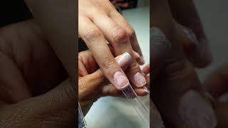 Applying XL nail tips to natural nail • Precise measurements  #classynails #nailart #nail