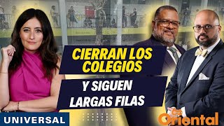 CIERRAN COLEGIOS DE VOTACIÓN, SIGUEN LARGAS FILAS