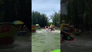 Basket Boat spin Mui Ne Vietnam #shorts #shortsvideo #vietnam