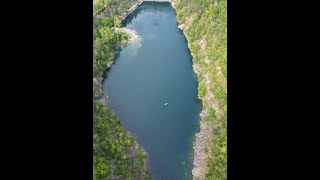 lom Výkleky a paddleboard - roční období / paddleboard and drone