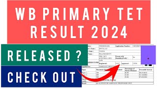 WB TET Result 2024 | How To Check WBTET 2024 Result