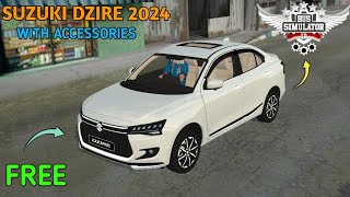 SUZUKI DZIRE 2024 FOR BUS SIMULATOR INDONESIA BUSSID FREE DOWNLOAD