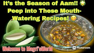 Easy Tasty and Simple Mango Pickle Recipe😋| Mango Pickle| Aam Ka Achaar @Magri’sWorld