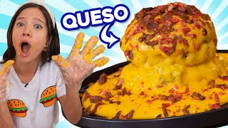 COMÍ LA HAMBURGUESA MÁS VIRAL DE MÉXICO (¡BAÑADA EN QUESO!)  🍔  4K