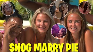 JOEY VS CIARAN!?! MIMII & AYO MEET ON THE TERRACE!?LOVE ISLAND SNOG MARRY PIE REVIEW