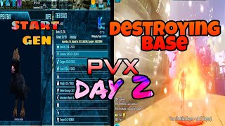 ARK MOBILE  PVX FRESH START DAY 2||ark mobile official server||TAMING AND FARMING||