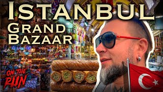 Exploring Istanbul’s Grand Bazaar: Tasty Falafel and Baklava Feast | On The Run