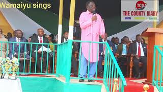 Vocalist Wamaiyu Moves crowd in praise of Kitui Governor Malombe