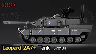 탱크 브릭 독일 레오파드 2A7+ ⚡️ SEMBO SY0104 Tank Brick German Leopard 2A7+ Minute Review