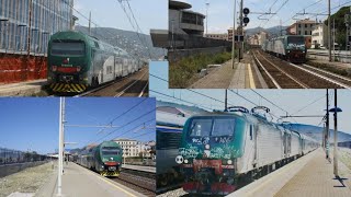 Un INVIO di TRENORD con DOPPIO TAF e E464 da MILANO a CANCELLO ANDATA/RITORNO in TRANSITO LAVAGNA…