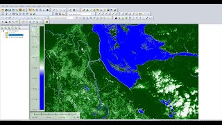 NDWI and NDVI by Sentinel 2 image in Global software EP 2