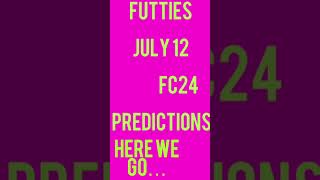 Futties Fc 24 predictions