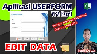 Apliaksi Userform  Excel#Edit  data