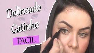 Como fazer delineado gatinho: DO JEITO MAIS FACIL! | Vanna Vlogs