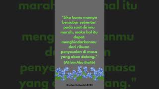 Bersabarlah agar tidak menyesal di kemudian hari#motivasi #kata #@sabarituibadah8353