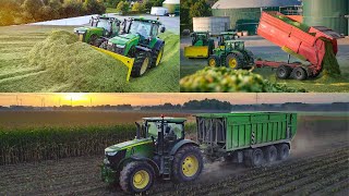 John Deere PUR! | John Deere-Flotte beim Mais häckslen 2019 | 2x 8R, 7R, 6R