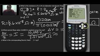 Cylindrical Wire Resistance Calculation