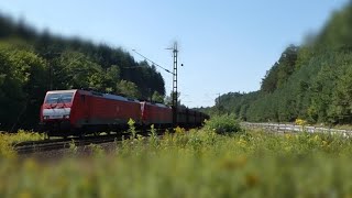 BR 185, ICE 3 Velaro D, Süwex und mehr am Franzosenwoog in Hochspeyer