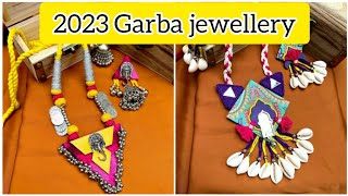 garba jewellery 2023/ how to make navratri jewellery at home ideas