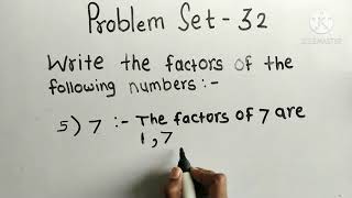 Problem set 32 std 5  Multiples  and factors