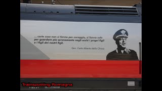 FRECCIAROSSA LIVREA COMMEMORATIVA PER IL GENERALE CARLO ALBERTO DALLA CHIESA A BOLOGNA CENTRALE