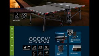 Tibhar Outdoor Tischtennistisch 8000W - Montageanleitung