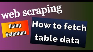 How to scrap table data using selenium ( Prime Minister of India)