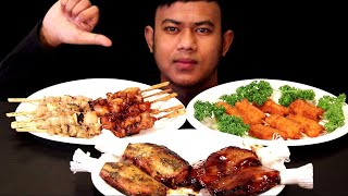 CHICKEN LEG FRY | SPICY CHICKEN ROLL | TIKKA | EATING SHOW