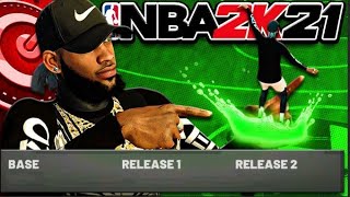 *NEW* BEST JUMPSHOT IN NBA 2K21! 100% HIGHEST GREEN WINDOW & BEST SHOOTING BADGES NEVER MISS AGAIN!!