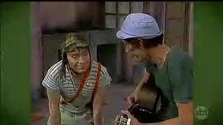 seu madruga encinando chaves a tocar violão clube do chaves