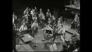 ASMF founder Neville Marriner leading the LSO's Second Violins in rehearsal with Leonard Bernstein