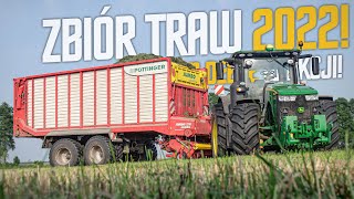 John Deere na Gaz 🔥  Zbiór traw 2022 🔥  ✮ GR Wądołowscy ✮