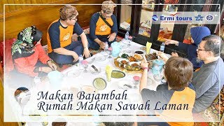 Makan Bajamba Rumah Makan sawah Laman Batusangkar