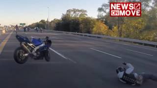 What happens when a bike stunt goes wrong